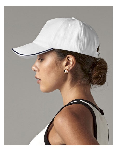 BEE-B25c-Authentic 5 Panel Cap - Piped Peak 2